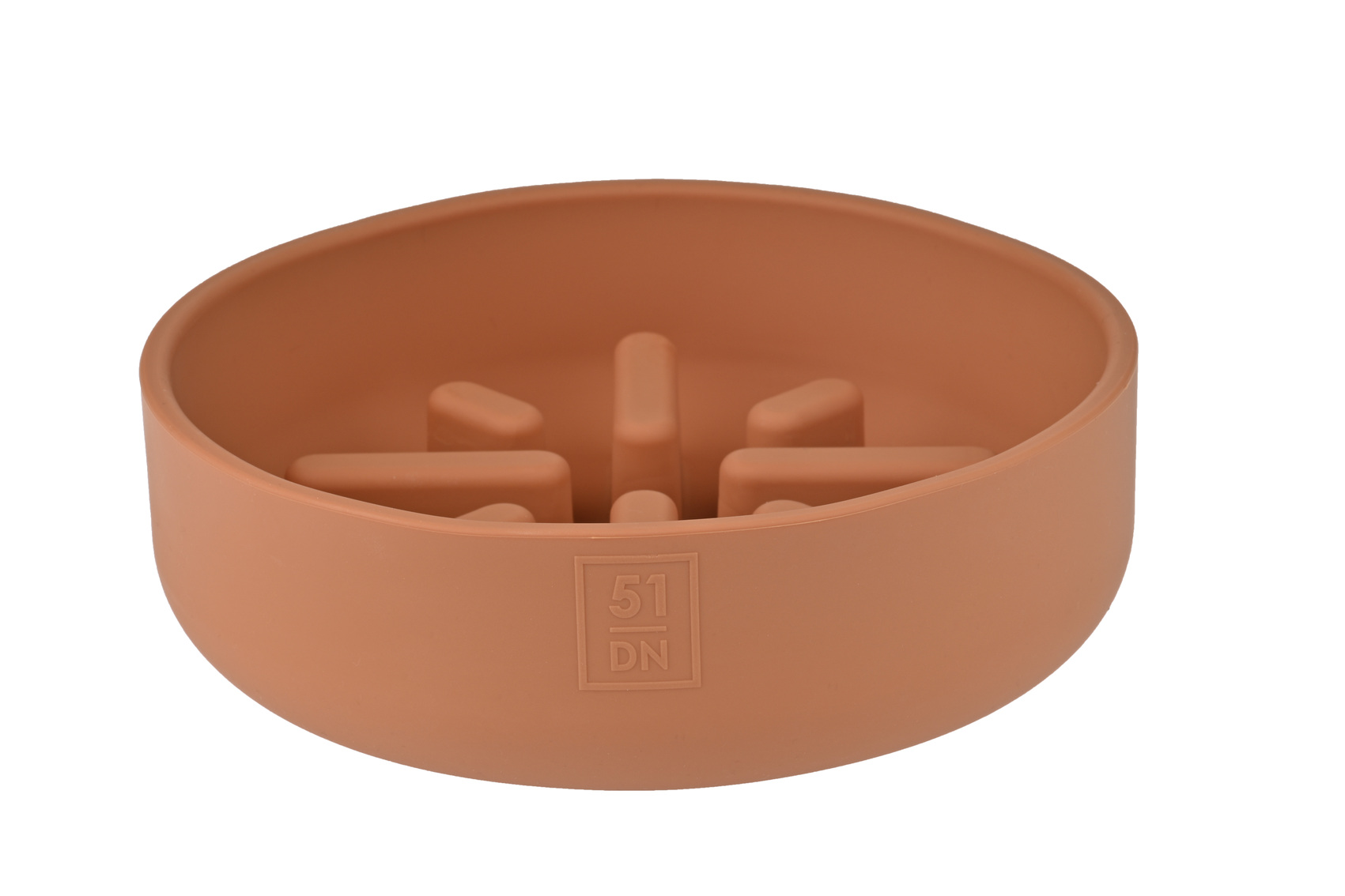 Slow Feeder Bowl 350 ml für Schnellfresser - Farbe: Terracotta